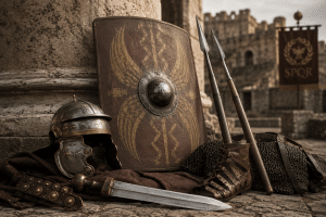 ancient roman soldier weapons